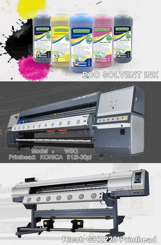 Ricoh eco solvent printer with Ricoh GH2220 printhead eco solvent printing machine Ricoh-F