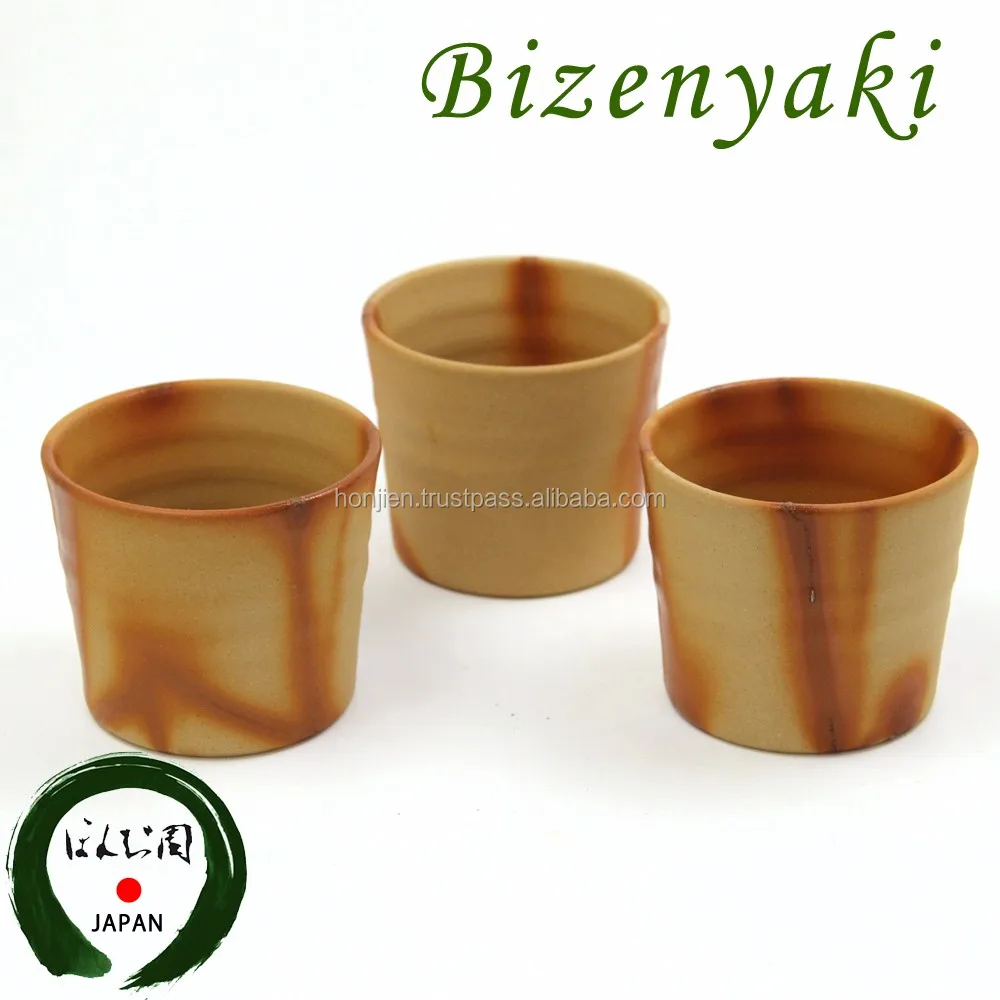 uneven bizenyaki sake cups drinking delicious beer , coffee mug