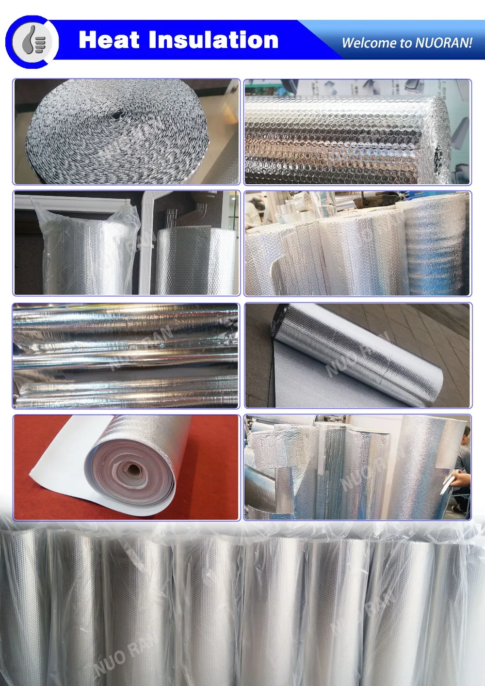 Double Bubble Foil Insulation In Poor Site Environment Supplier