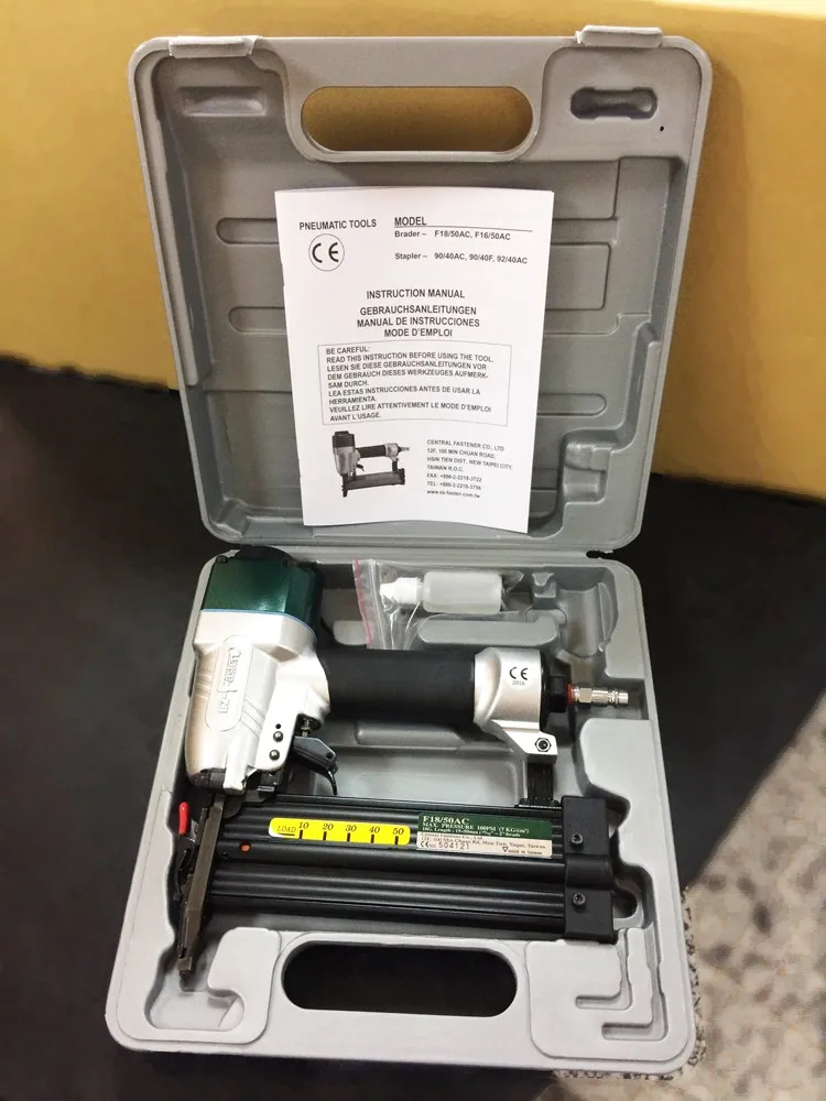 18 Gauge Finish Nail Gun F50 Air Nailer Powerful Brad Nailer Bradder