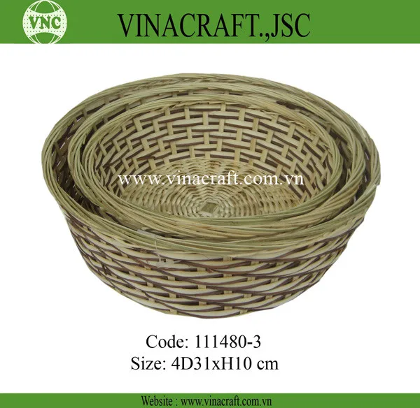 small bamboo basket storage