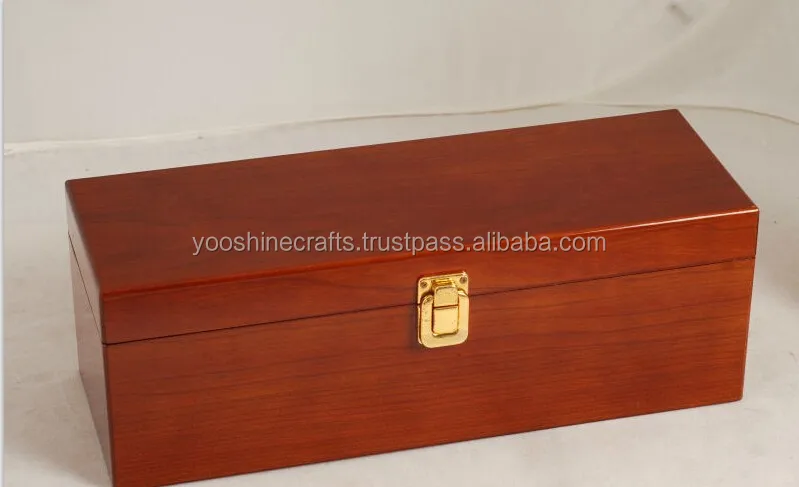 quality wooden wine packaging gift box/wine bottle carrier case