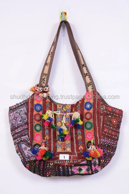 Buy Unique Indian Banjara Handbag Vintage Embroidered Tribal Bag In Wholesale Prices - Buy ...