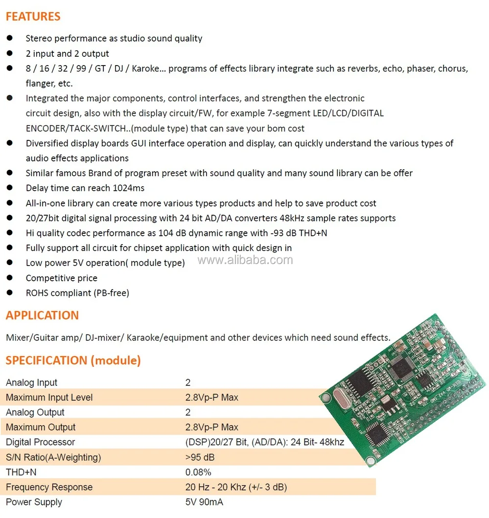 ds1699 versatile sound effect & multi application