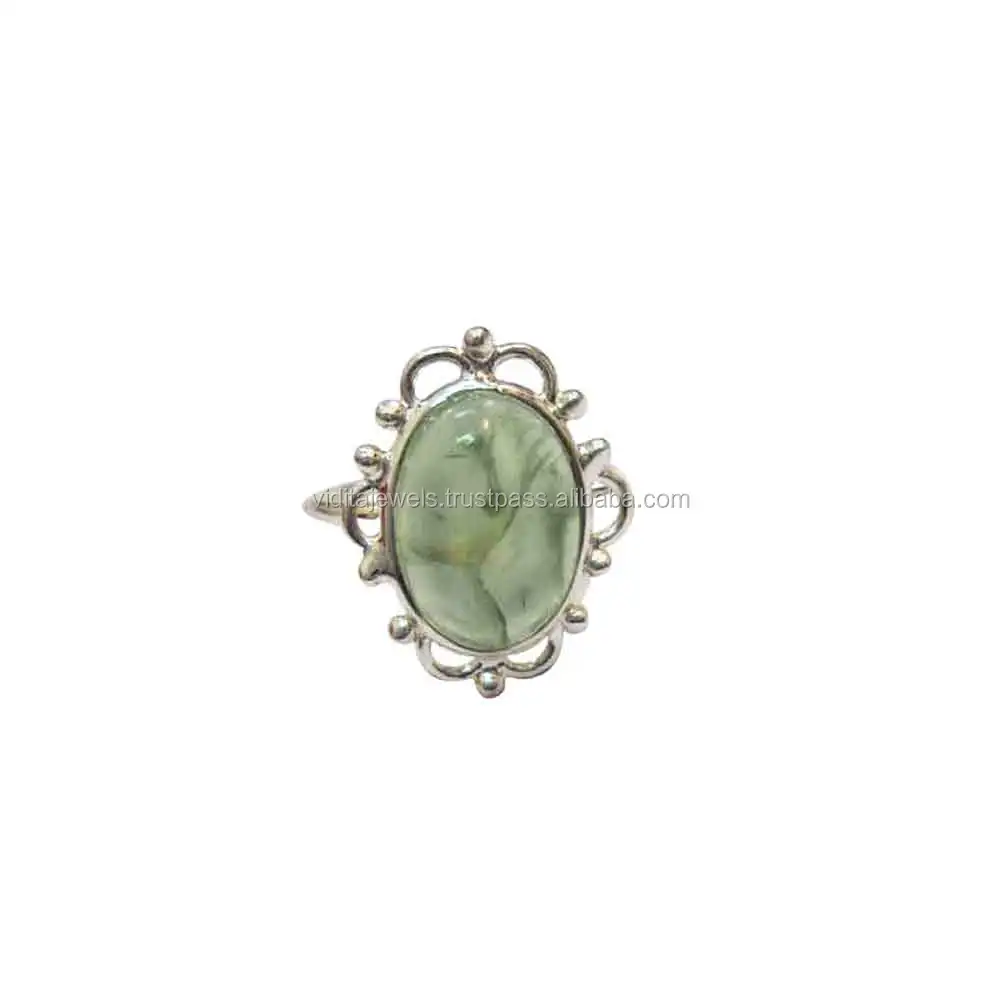 xmas gift aventurine gemstone certified 925 sterling silver ring
