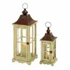 Set of 2 antique moroccan wedding decoration metal candle lantern