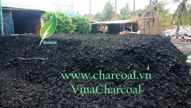 The new shape for coconut shell charcoal with white ash and good quality
