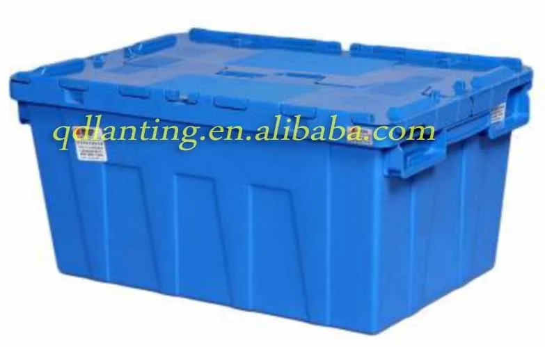 nestable plastic moving box warehouse storage plastic box