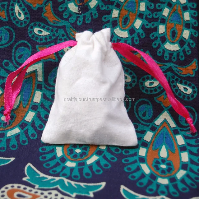 cotton jewelry pouches indian wedding small christmas gift bags