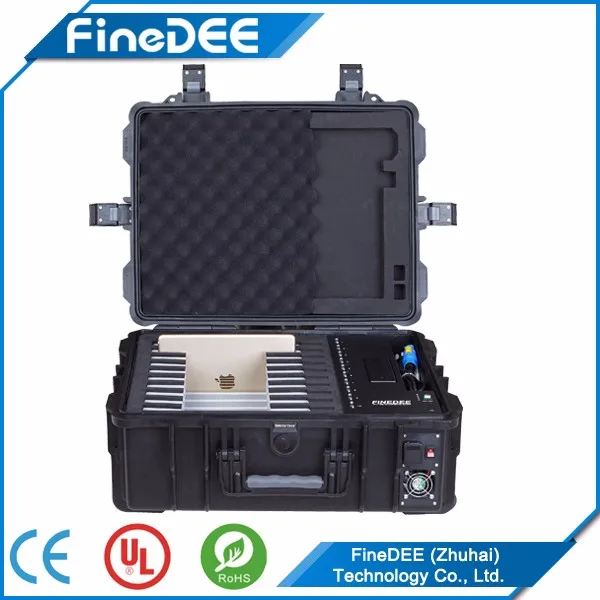 Multi Phone Locker and Charger Suitcase