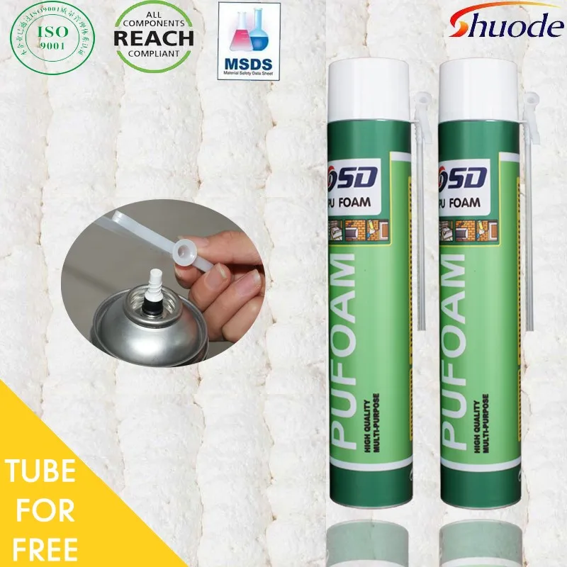 750ml Insulation Fireproof Waterproof Polyurethane Structural Expanding