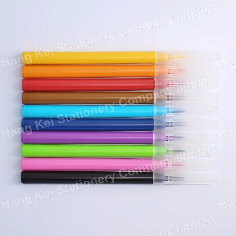 Non-toxic brush tip water color calligraphy marker pens for promotion