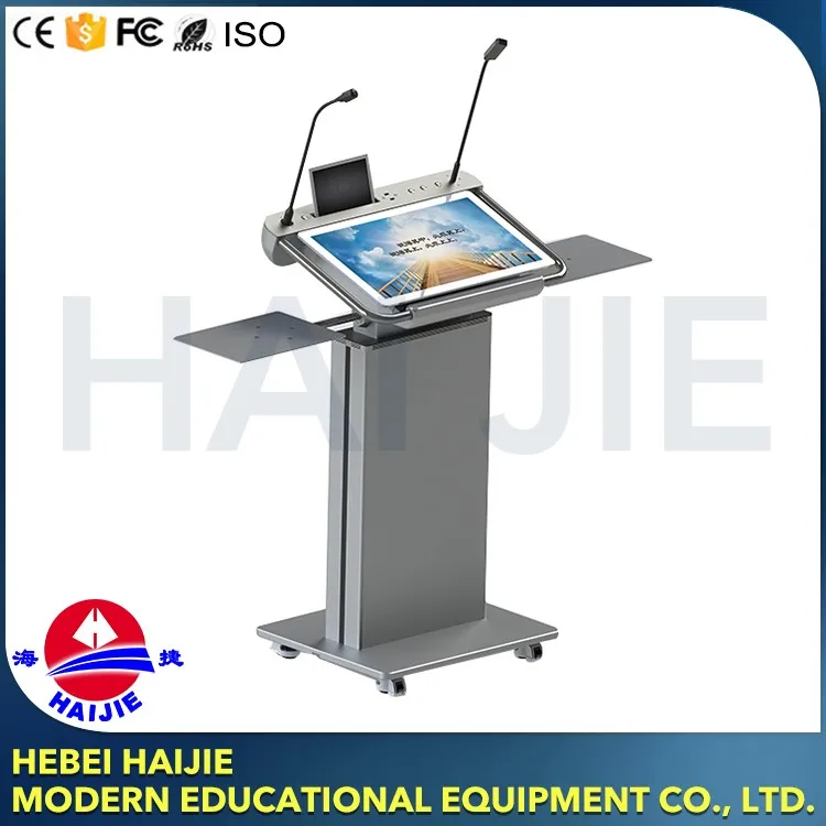 Professional Good Quality Meeting Classroom Digital Digital Steel Podium