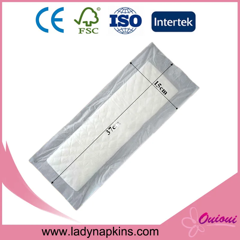 Disposable 100% natural soft cotton top sheet ladies maternity pads