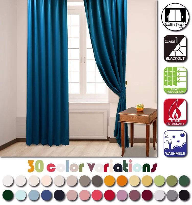 Premium Violet Color Blackout Washable Ready Made Curtain