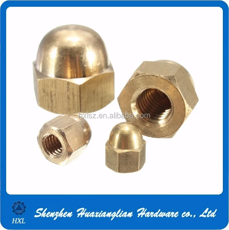 Brass And Stainless Steel Decorative M3 M4 M5 Flange Cap Nut View