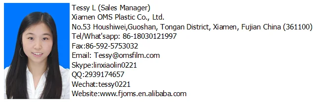 Tessy-Contact Information-poly sheeting