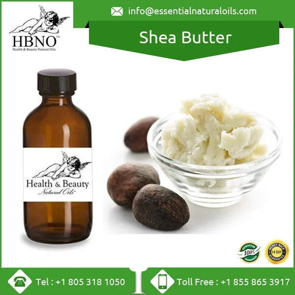 cosmetic material raw unrefined shea butter for body skin