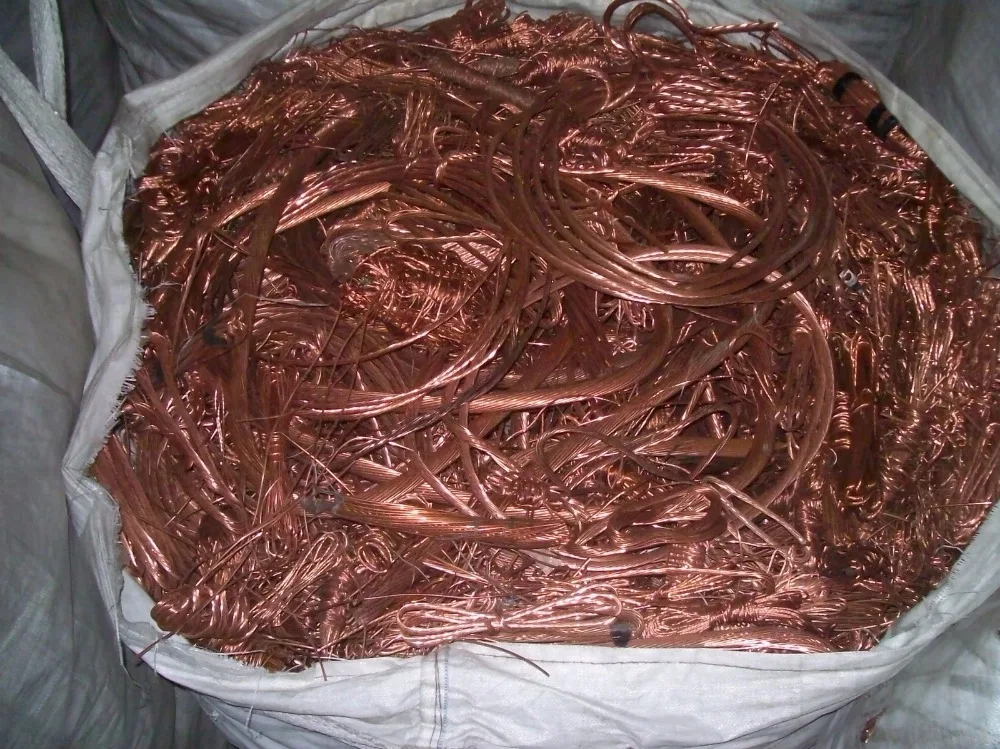 De cobre de alta pureza chatarra de alambre de cobre Alambre de chatarra Millberry de cobre 99.99% precio de fábrica en venta