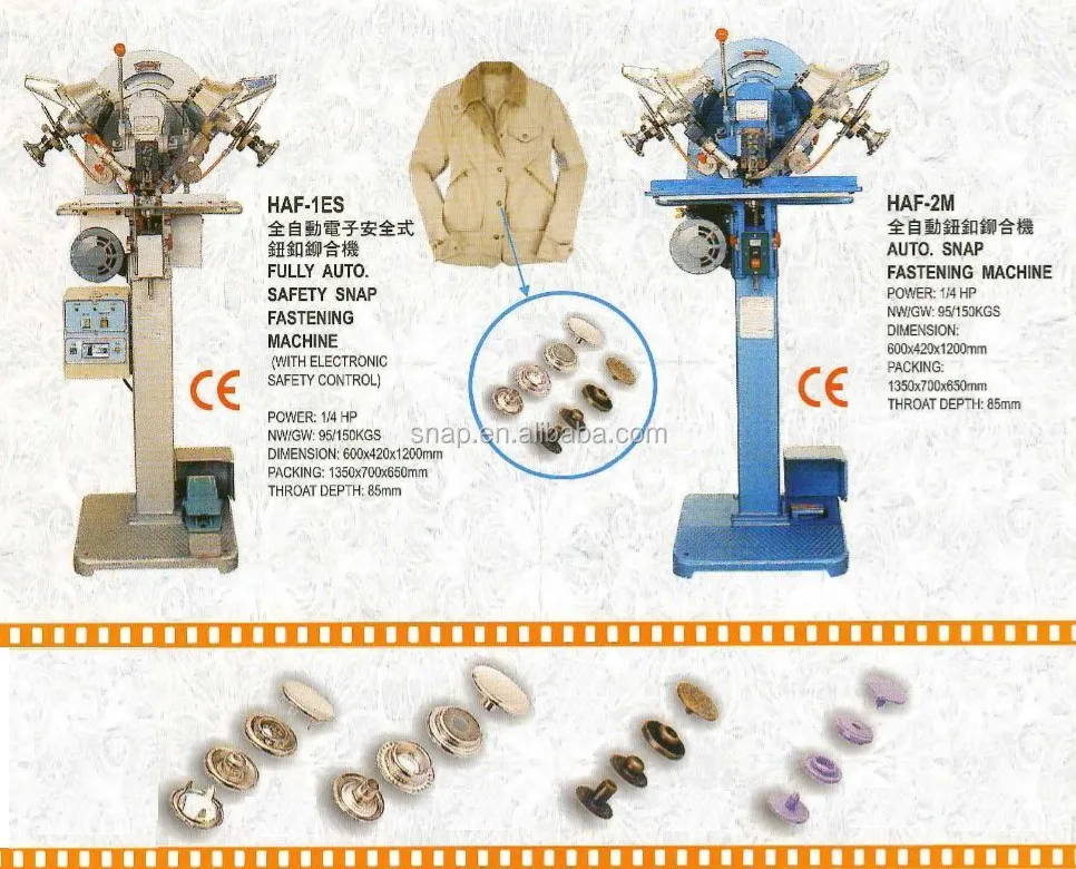 Automatic Snap Fastening Button Machine