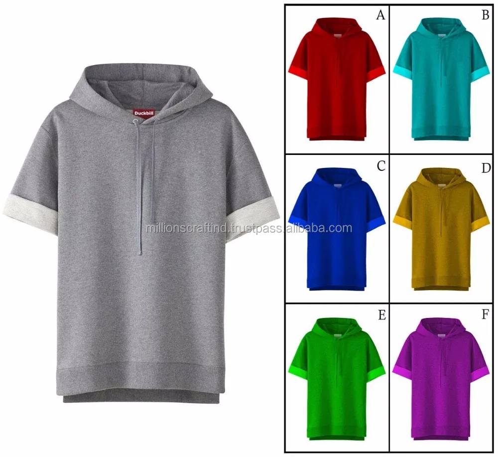 hoodies and sweatshirts multi color half arm and