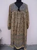 Vintage 1970's woman's boho maxi / Victorian motif print / Crochet lace trim/ Mult-color print amazing dress