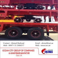 Heavy Duty Flatbed Semi Trailer With