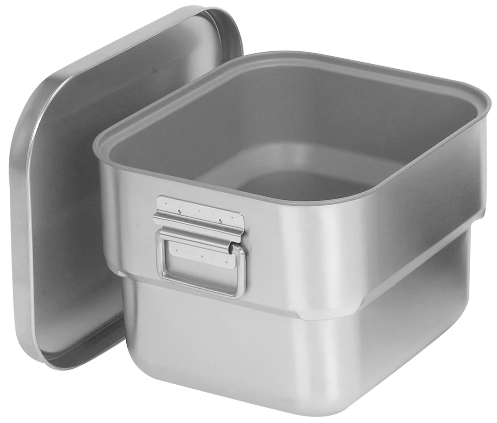 Sus304 Stainless Steel Square Double Wall Container Food Box Mild Box S