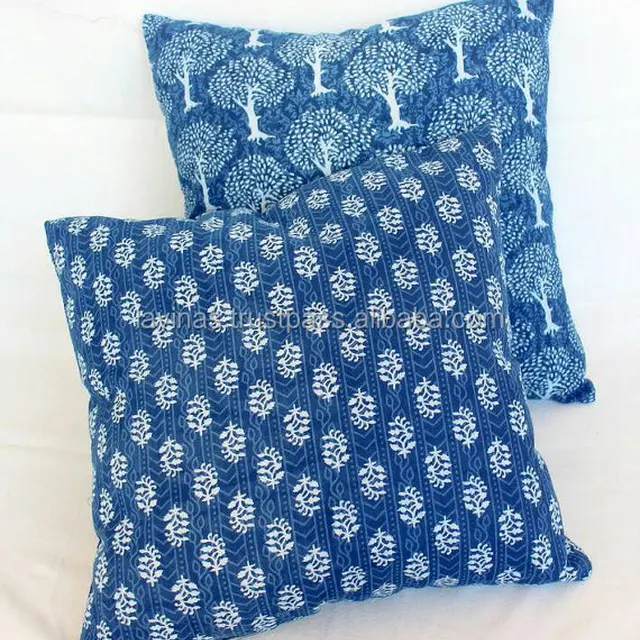 block print pillow