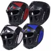Martial Arts Head Guard With Plastic face mask Grill Protector Guard Wrestling Helmet Head Gear Taekwondo PU Extreme Sport