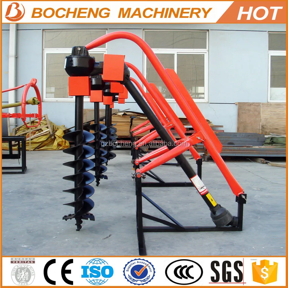 Compact Tractor Mounted Post Hole Digger Auger Extension For Earth Drilling Buy Post Hole