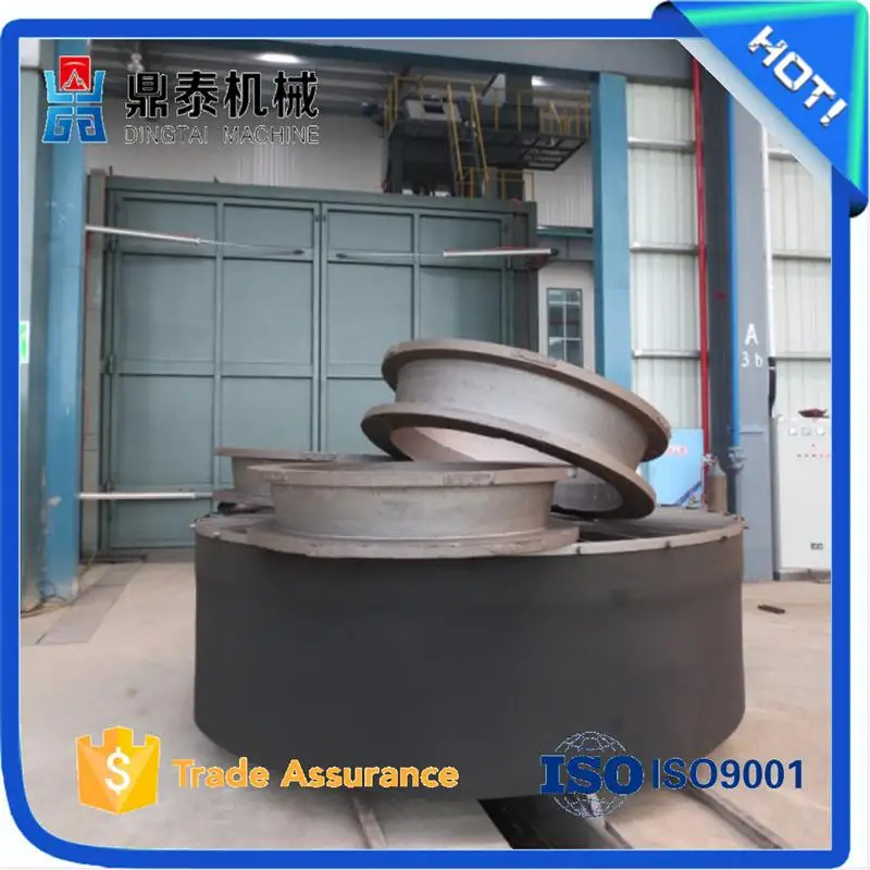 Middle and large forging parts car type shot blasting machine,derusting cleaning equipment,remove oxide skin equipment