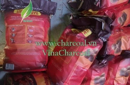 The new shape for coconut shell charcoal with white ash and good quality