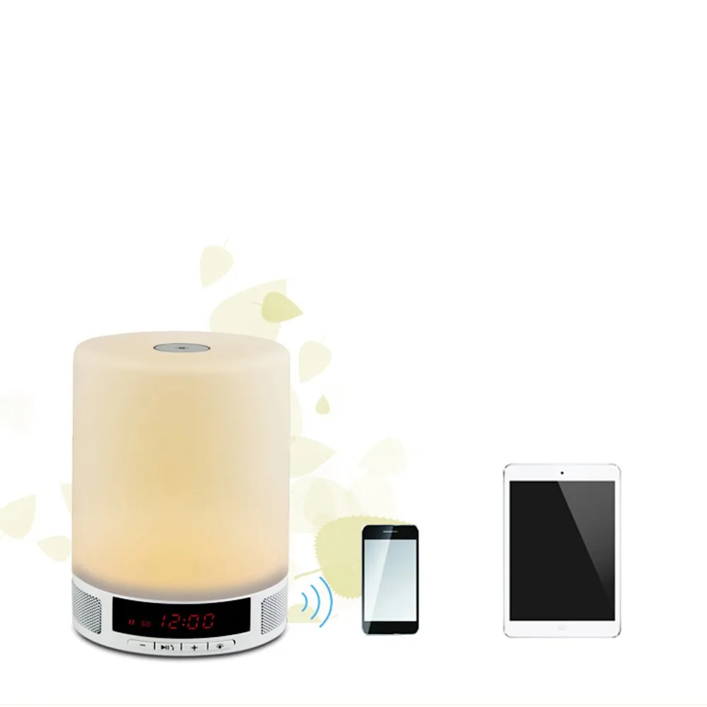 Hot selling 2017 amazon bluetooth speaker touch sensor led table lamp with mini speaker