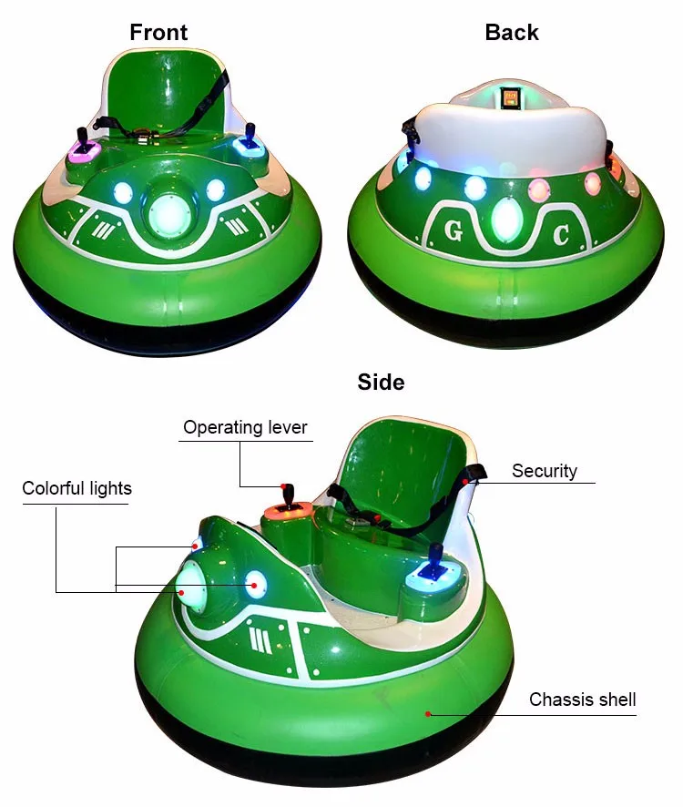 Qingfeng hight quality coin operated Inflatable bumper car  amusement electric street  bumper cars 