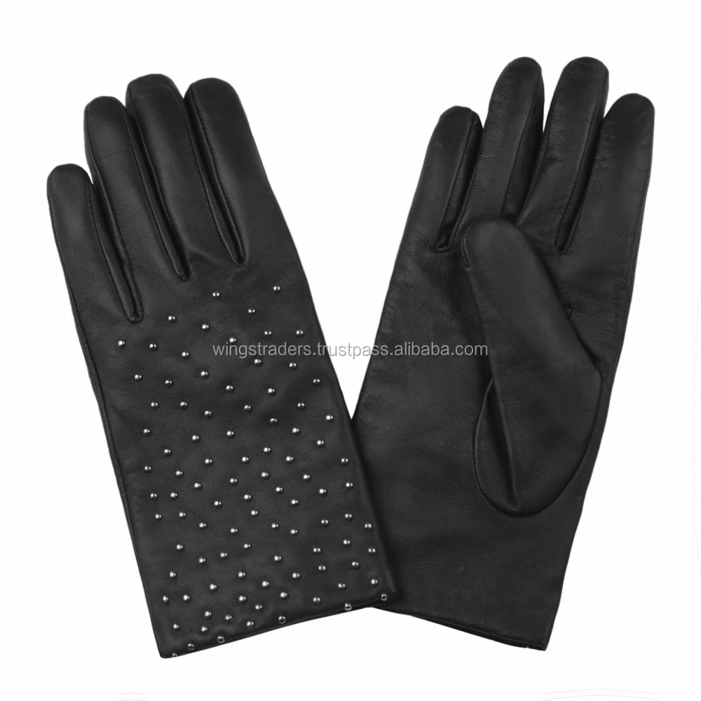 Studded Leather Touchscreen Gloves 3.jpeg