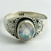 Rich Perfect Design Rainbow Moonstone 925 Sterling Silver Ring, Gemstone Jewelry Manufacturer, Indian Fashion Silver Jewelry