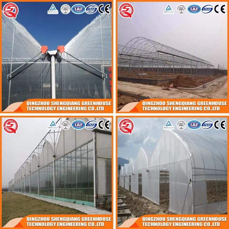 Aluminum greenhouse plastic/greenhouse steel frame for vegetables and flowers