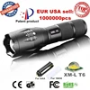 Wholesale E17/A100 XML T6 led 2000Lm Tactical Zoom LED Flashlight Torch light for 3xAAA or 18650 rechargeable battery- G700