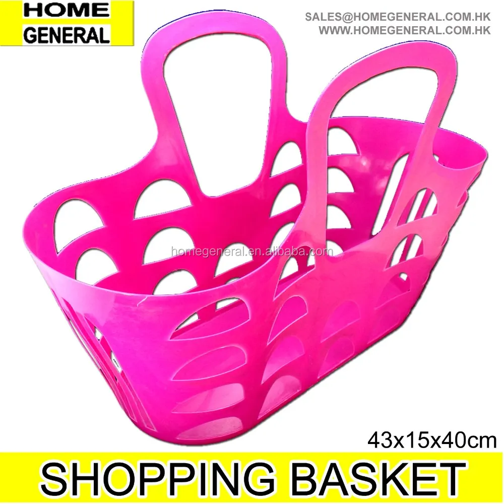 plastic shopping basket, grocery basket, flexible basket, pe