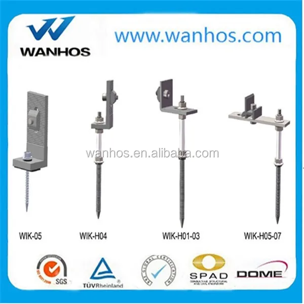 Aluminum mounting brackets for solar panel mounting