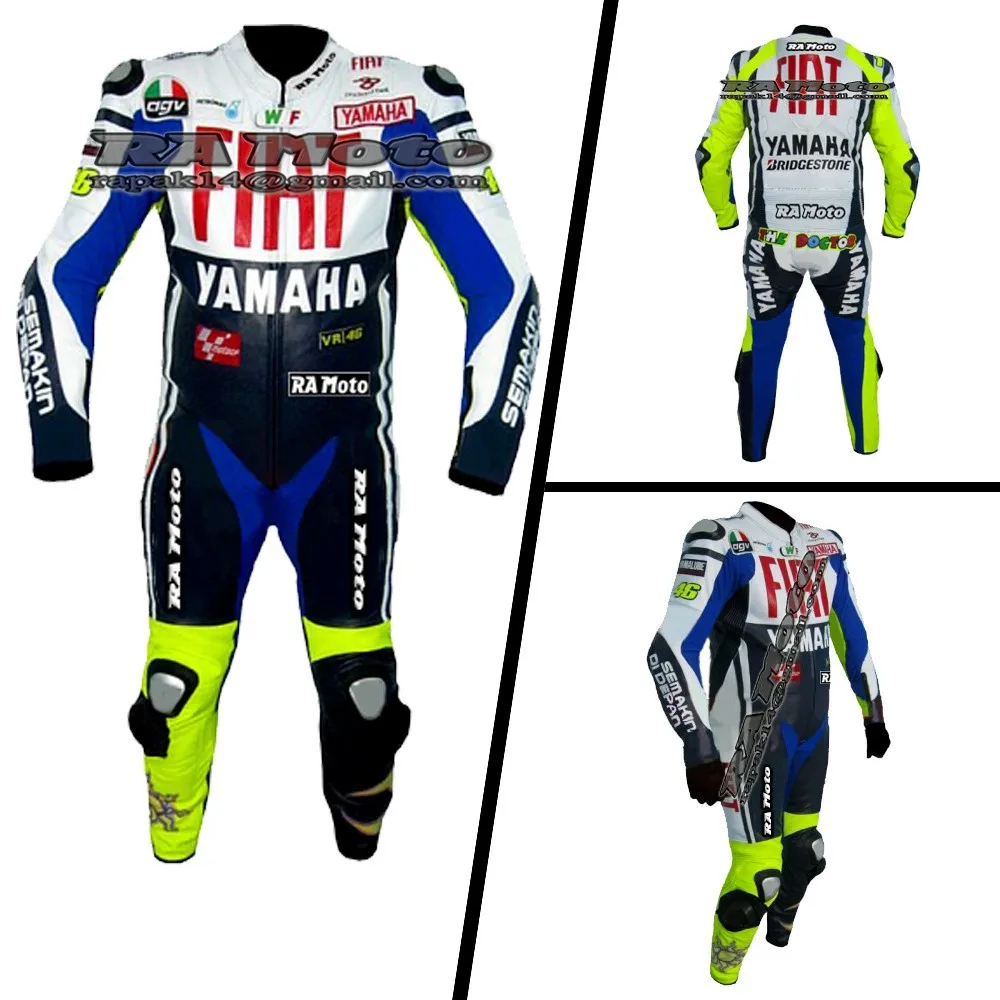 Traje De Piel De Motocicleta Una Pieza - Con Protecciones TPU Y Kevlar, Ideal Para Carreras Y Rutas