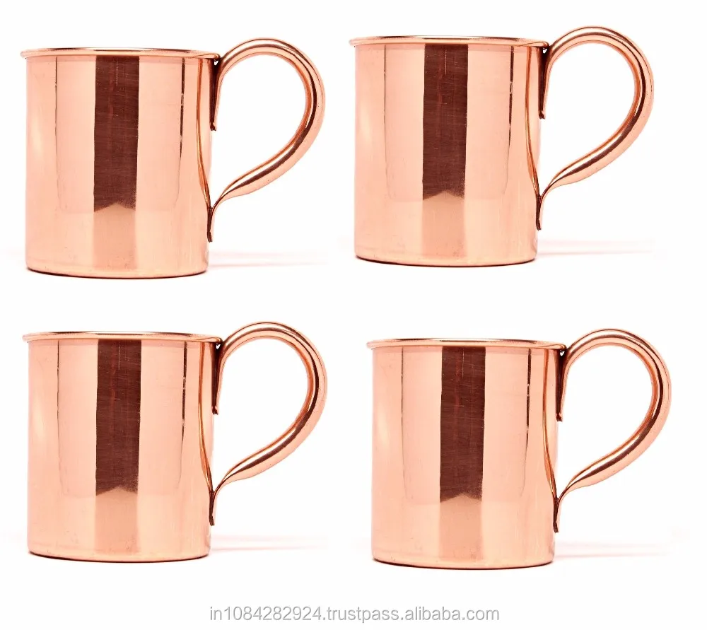 set of 4 - moscow mule copper mug classic capacity 16 oz