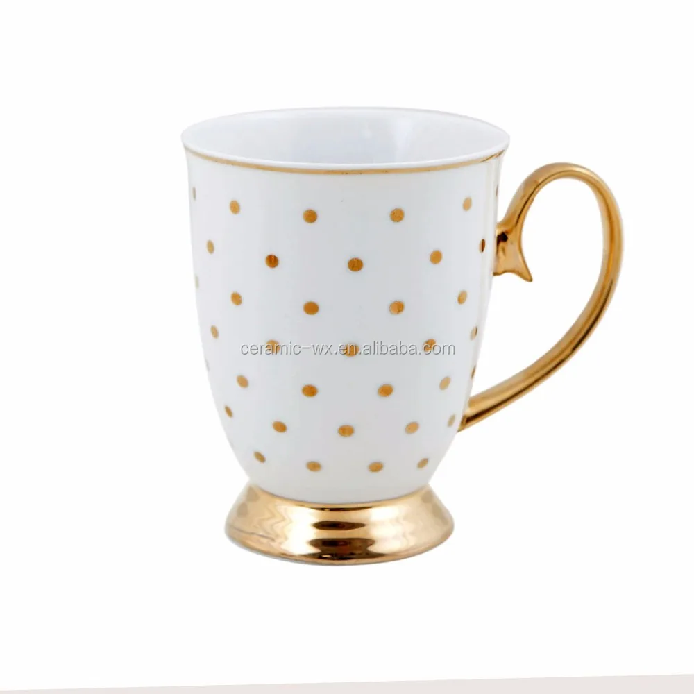 hot selling promotional white ceramic office mug with lid