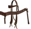 Horse leather bridle and breastplate set horse tack