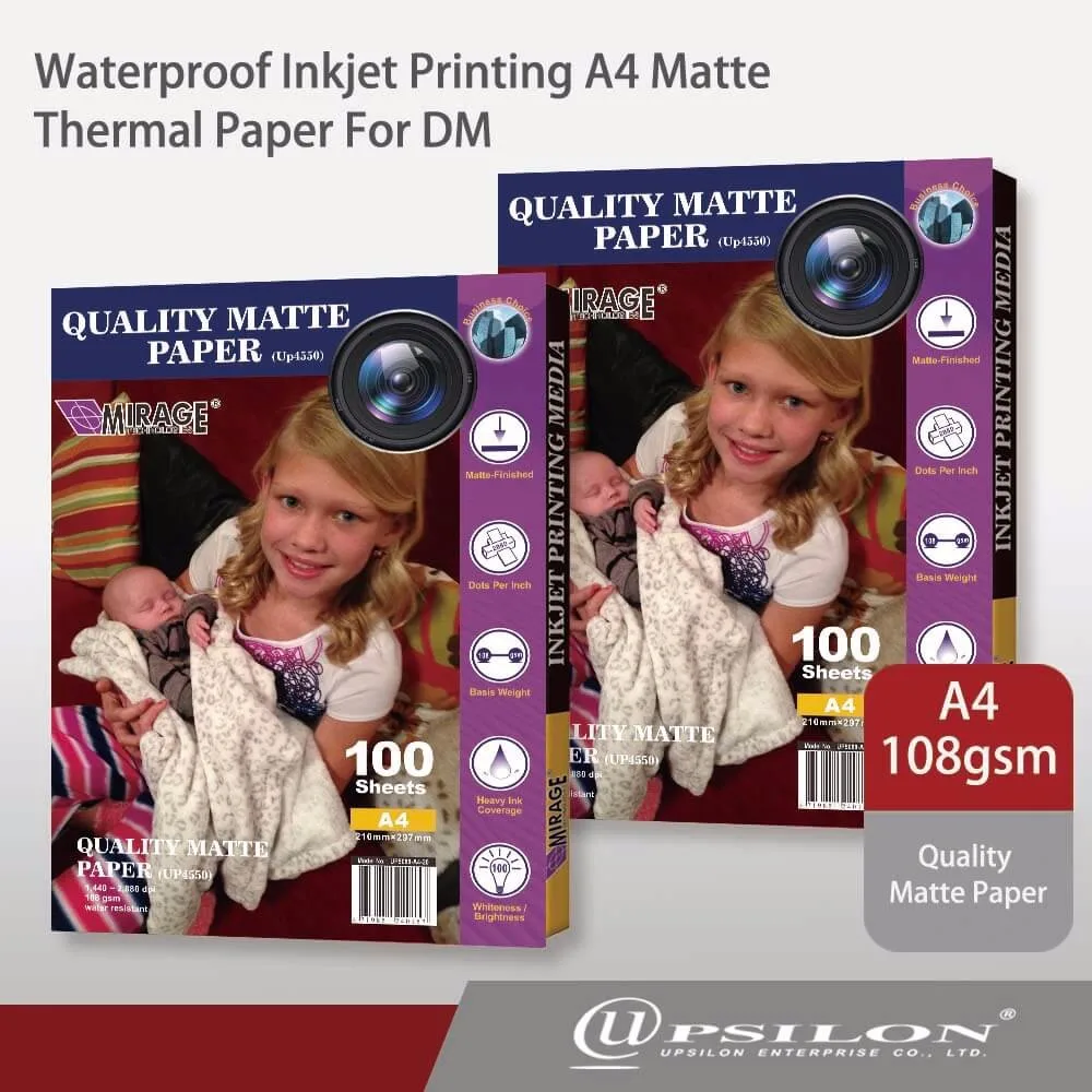 7U2 Upsilon 4550 photo paper A10