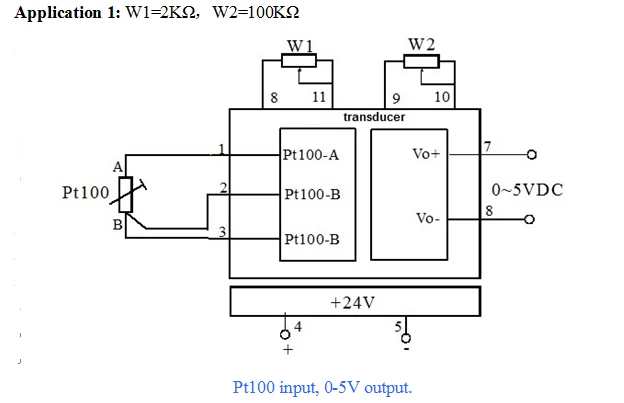 Pt100 To 4-20ma Output Signal Converter Pt 100 Rtd ... level transmitter wiring diagram 