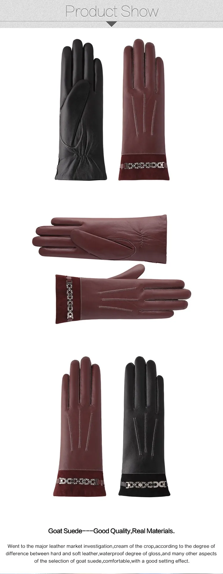 16012美しいデザイン高品質のベストセラー基本レディース冬モトクロスレーシング革手袋仕入れ・メーカー・工場
