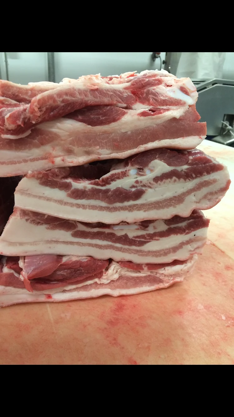 frozen pork belly | streaky pork | different cuts