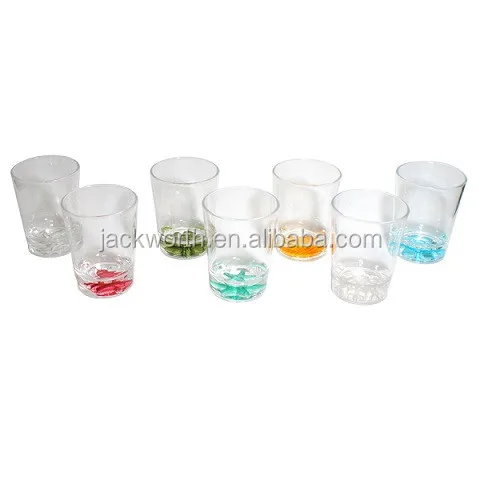 JD0921 Old Fashioned Glasses Whiskey Tumbler  Old Fashioned Whiskey Tumbler  Break Resistant Dishwasher Safe Acrylic Whiskey Glass  Plastic Beverage Cup  Break-resistant Acrylic Party Supplies Plastic Cup Set of 7